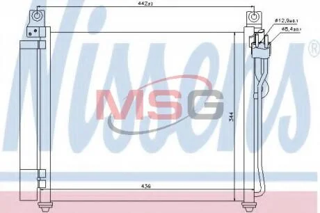 Конденсер кондиціонера NISSENS 940172