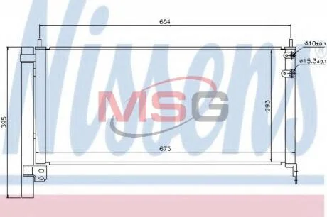 Радіатор кондиціонера First Fit NISSENS 940175