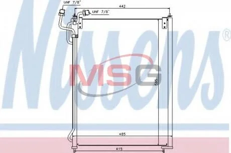Конденсер кондиціонера NISSENS 940180
