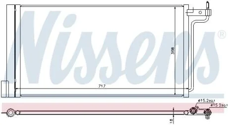 Радіатор кондиціонера First Fit NISSENS 940181