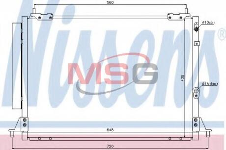 Конденсер кондиціонера NISSENS 940188