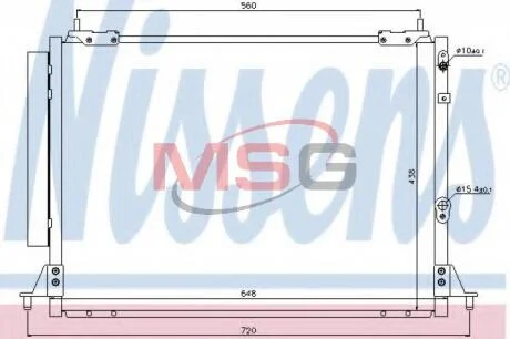 Конденсер кондиціонера NISSENS 940188