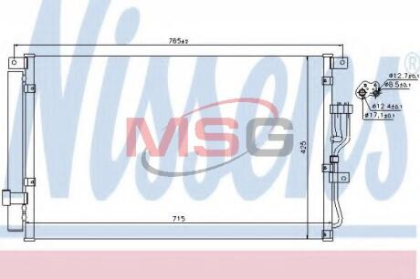 Конденсер кондиціонера NISSENS 940210