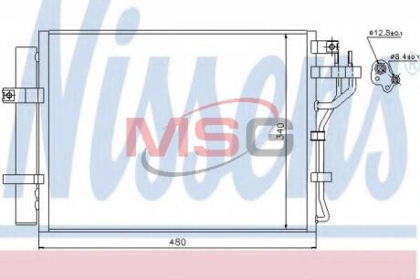 Конденсер кондиціонера NISSENS 940219