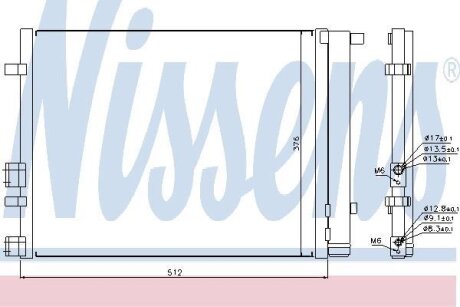 Конденсер кондиціонера NISSENS 940224