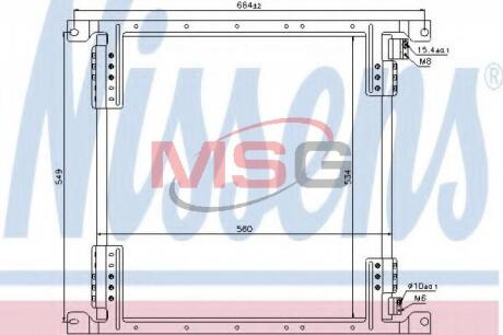 Конденсер кондиціонера NISSENS 940242