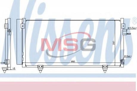 Радіатор кондиціонера NISSENS 940257