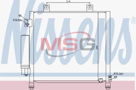 Конденсер кондиціонера NISSENS 940302
