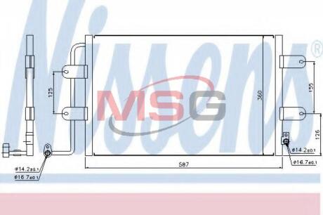 Конденсер кондиціонера NISSENS 940305