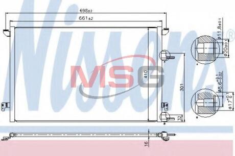 Конденсер кондиціонера NISSENS 940320