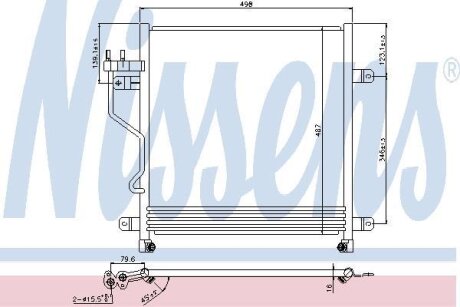 Конденсер кондиціонера NISSENS 940323