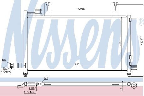 Конденсер кондиціонера NISSENS 940328