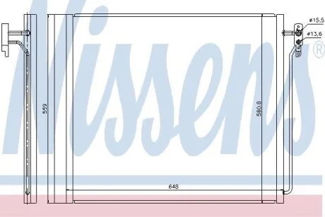 Конденсер кондиціонера NISSENS 940343