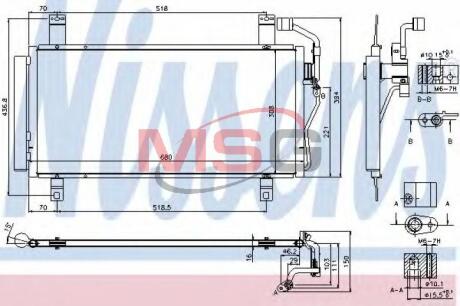 Конденсер кондиціонера NISSENS 940352