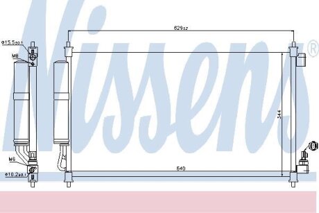 Конденсатор, кондиционер NISSENS 940382