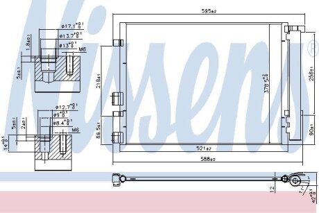 Конденсер кондиціонера NISSENS 940404