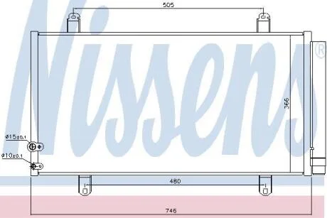Радіатор кондиціонера NISSENS 940443