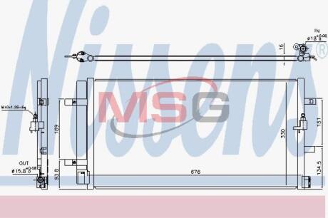 Радіатор кондиціонера NISSENS 940453