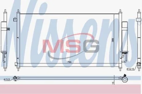 Конденсатор, кондиционер NISSENS 940467