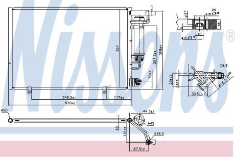 Радіатор кондиціонера NISSENS 940524
