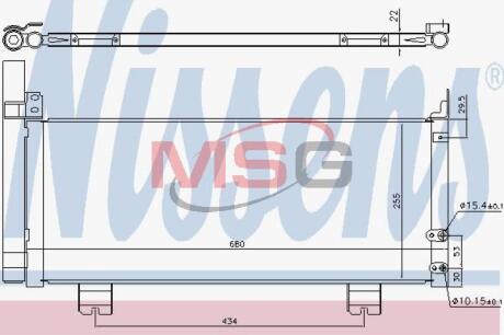 Радiатор кондицiонера NISSENS 940571
