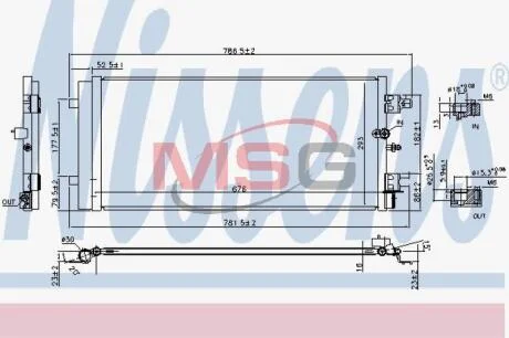 Радіатор кондиціонера NISSENS 940589