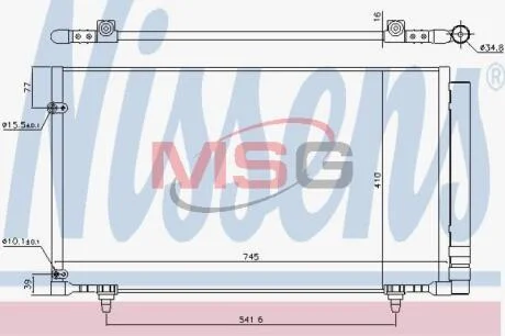 Конденсатор, кондиционер NISSENS 940671