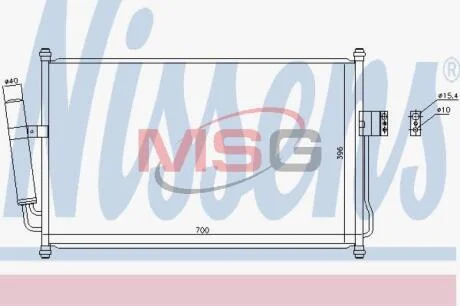 Радіатор кондиціонера NISSENS 940709