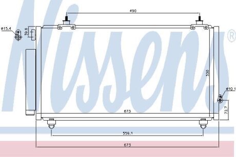 Радіатор кондиціонера NISSENS 940710