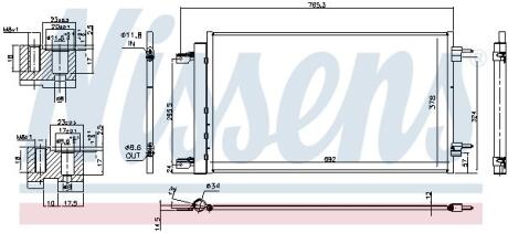 Радіатор кондиціонера NISSENS 940735