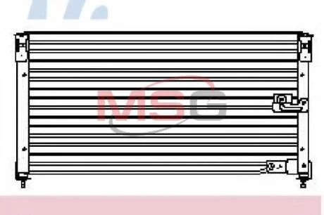 Радiатор кондицiонера (Конденсер HD ACCORD(90-)1.8 i 16V(+)[OE 80100-SM1-A23]) NISSENS 94076
