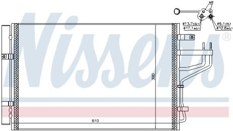 Радіатор кондиціонера NISSENS 940774