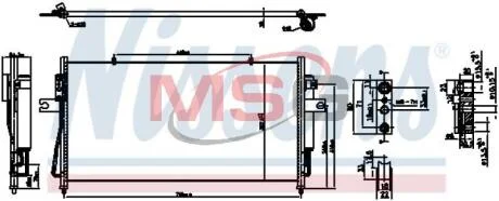 Конденсатор, система кондиціонування повітря NISSENS 940840