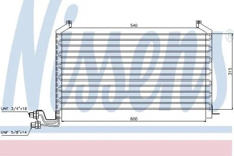 Конденсер кондиціонера NISSENS 94088