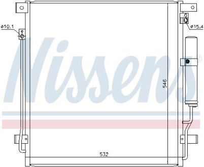 Конденсер MITSUBISHI PAJERO SPORT (KR0, KS0) (15-) 2.4 D NISSENS 941168