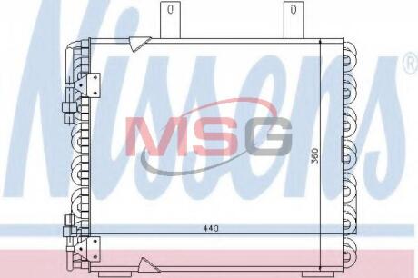 Конденсер кондиціонера NISSENS 94172