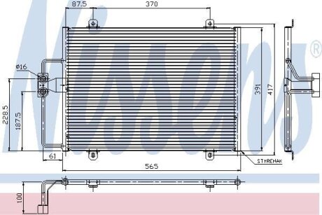 Конденсер кондиціонера NISSENS 94246
