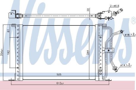 Конденсер кондиціонера NISSENS 94277