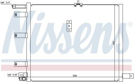 Конденсатор, кондиционер NISSENS 94300