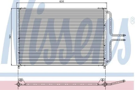 Конденсер кондиціонера NISSENS 94322
