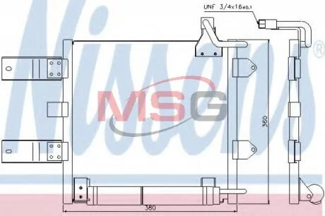 Конденсатор, кондиционер NISSENS 94446