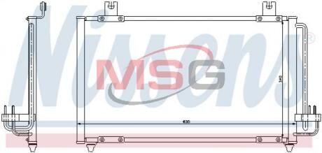 Радiатор кондицiонера (Конденсер KIA RIO(00-)1.3 i(+)[OE 0K30A-61-480E ]) NISSENS 94456