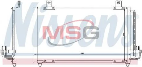 Радiатор кондицiонера (Конденсер KIA RIO(00-)1.3 i(+)[OE 0K30A-61-480E ]) NISSENS 94456