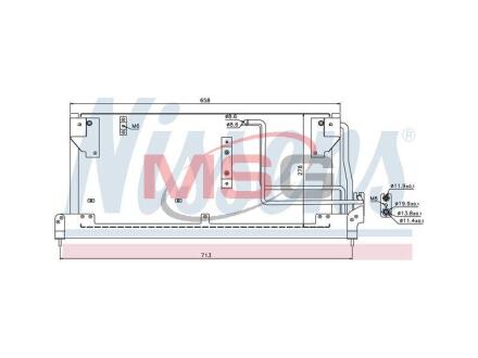Конденсер кондиціонера NISSENS 94502