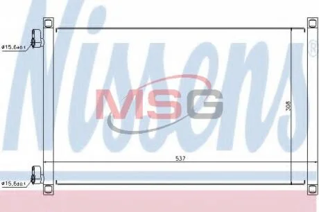 Конденсер кондиціонера NISSENS 94533