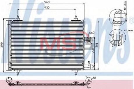 Конденсер кондиціонера NISSENS 94534