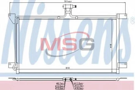 Конденсер SCANIA R/T 95- TRUCK NISSENS 94538