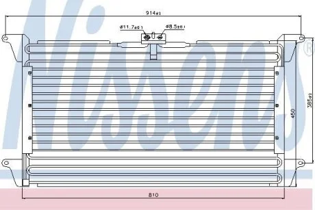 Конденсер кондиціонера NISSENS 94539