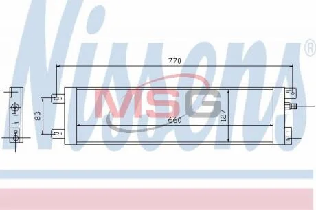 Конденсер кондиціонера NISSENS 94558