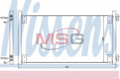 Конденсер кондиціонера NISSENS 94596